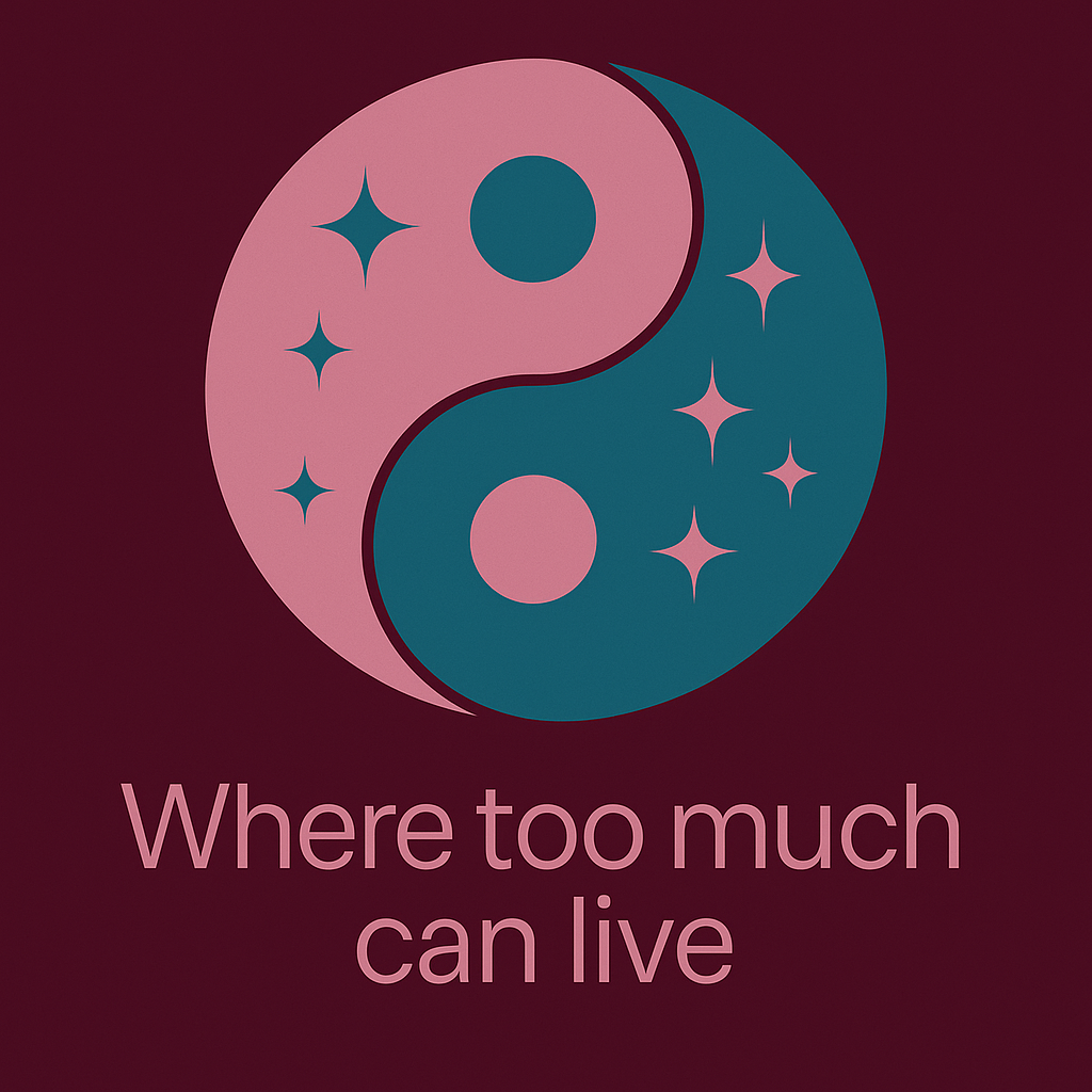 Yin-yang symbol with cosmic elements