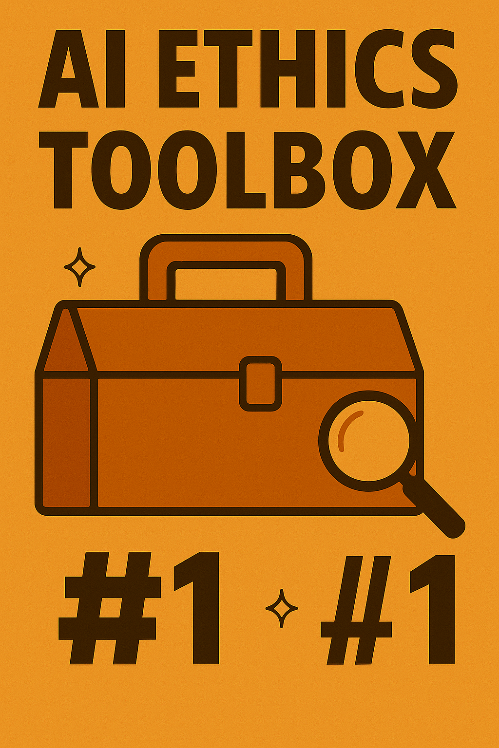 AI ethics toolbox with magnifying glass